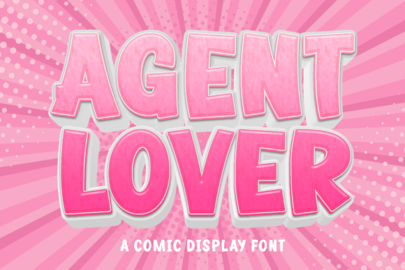 Agent Lover: A Bold Comic Display Font for Brands