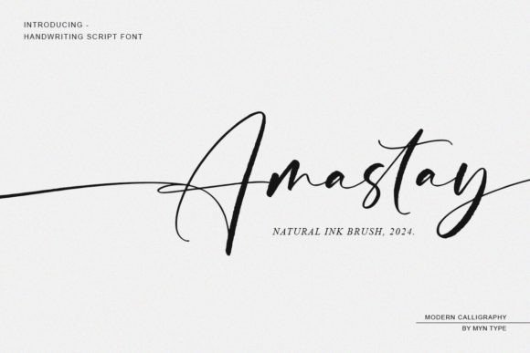 Amastay Font Review: Natural Ink Calligraphy