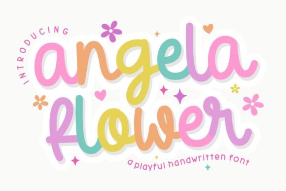 Angela Flower: A Handcrafted Typeface for Branding