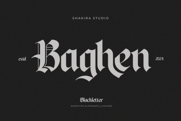 Baghen Font for Handmade Labels and Elegant Branding