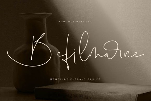 Befilmarne: A Monoline Script Font for Makers