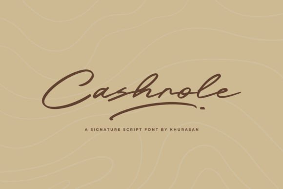 Cashrole: A Modern Script Font for Business Branding