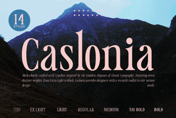 Caslonia: A Timeless Serif Typeface for Modern Branding