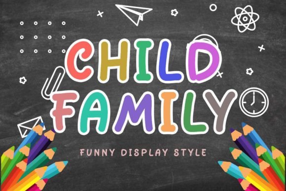 Child Family Font for Warm Brand Identity