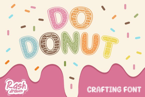 Do Donut Font for Cute Craft Projects