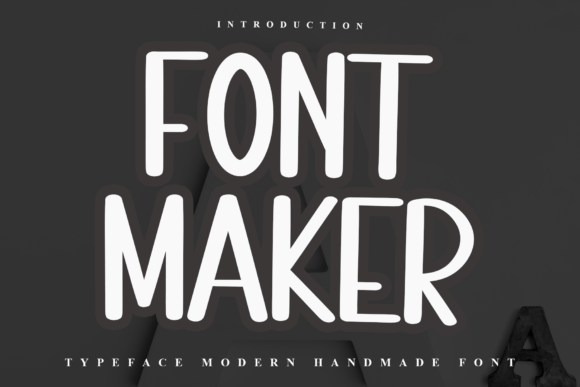 Font Maker: A Festive Script Typeface for Editorial Design