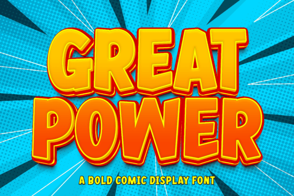 Great Power Font: Bold Comic Style for Designers