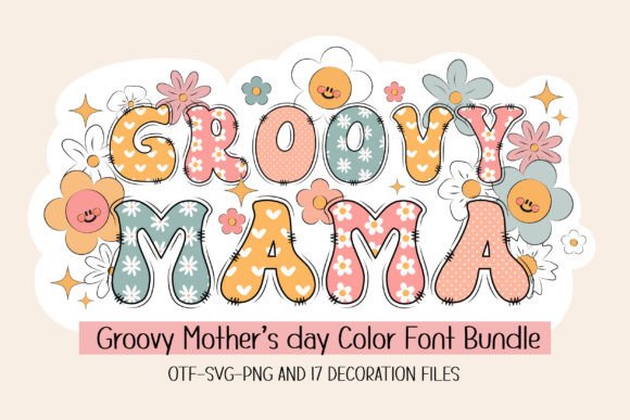 Groovy Mama: A Floral Display Font for Editorial Design