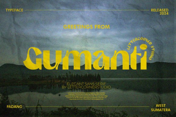 Gumanti Typeface: Elegant Sans Serif for Branding