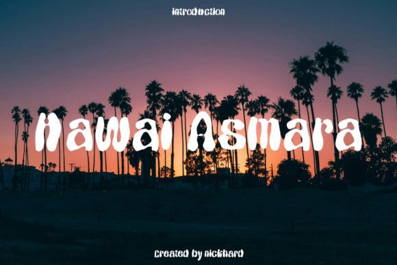 Hawai Asmara: A Script Handwritten Font for Editorial Design