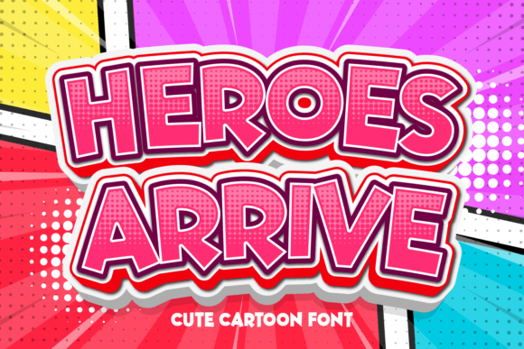 Heroes Arrive Font for Bold Brand Identity