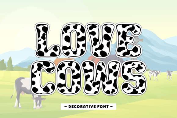Love Cows Typeface for Bold Branding