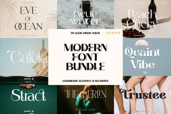 Modern Bundles: The Ultimate Serif Font Pack for Designers