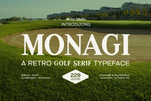 Monagi Serif Font for Elegant Craft Projects