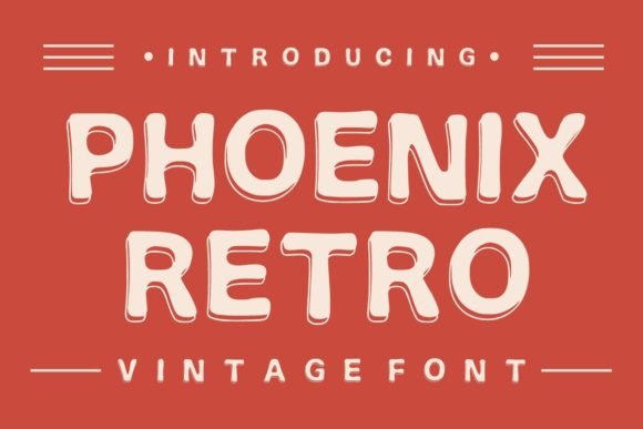 Phoenix Retro Font Review: A Bold Vintage Display
