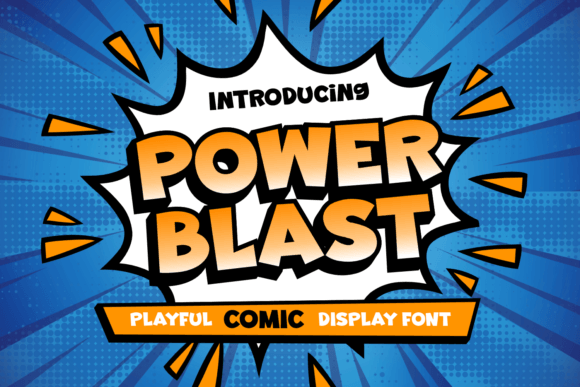 Power Blast Font for Bold Craft Designs
