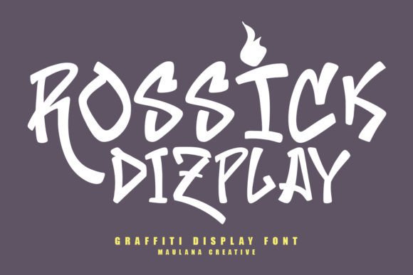 Rossick Dizplay: Bold Graffiti Font for Urban Brands