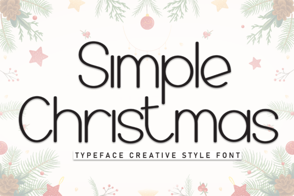Simple Christmas Font for Festive Web Design
