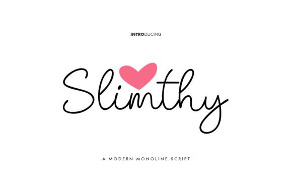 Slimthy: An Elegant Script Font for Modern Editorial Design