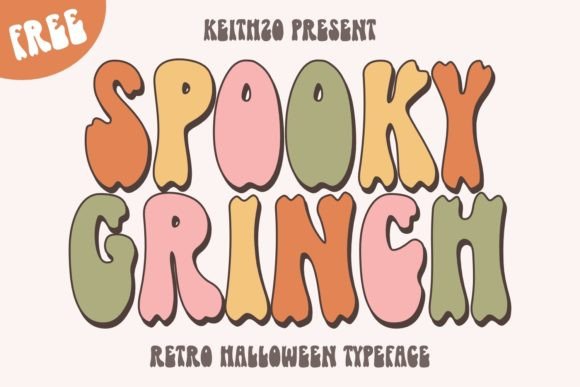 Spooky Grinch: A Retro Halloween Typeface for Editorial Design