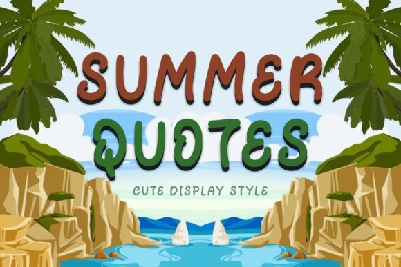Summer Quotes Font for Small Business Branding