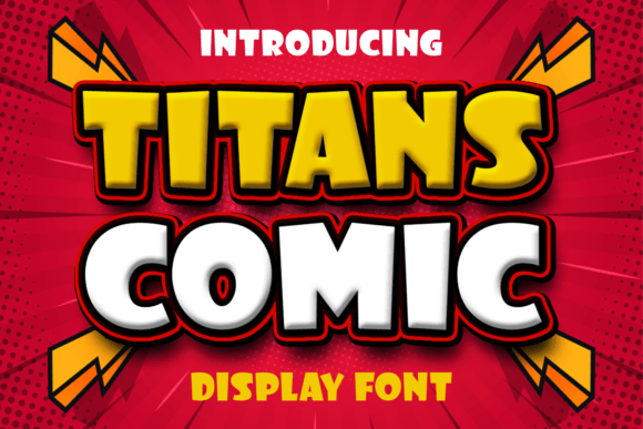 Titans Comic: A Bold Display Font for Makers