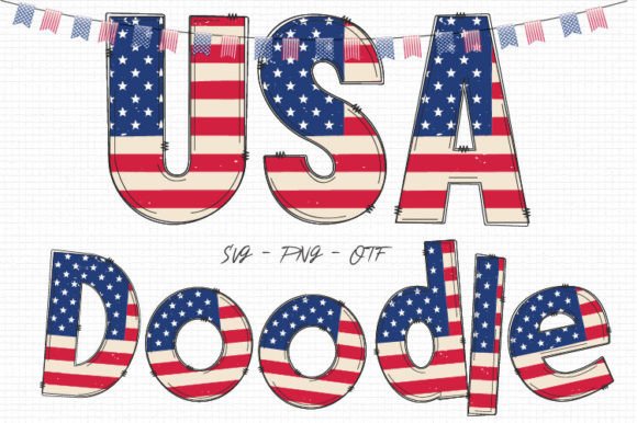 Usa Doodle Font: Elevating Patriotic Branding