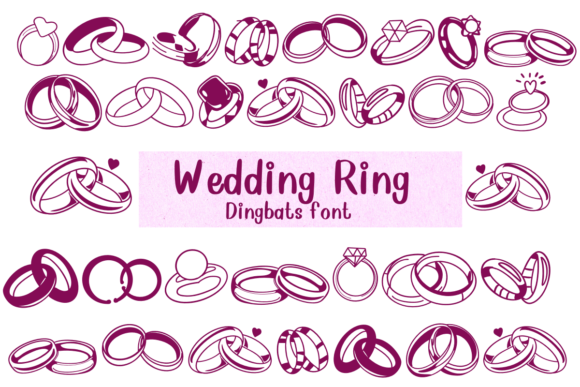 Wedding Ring Font for Romantic Branding