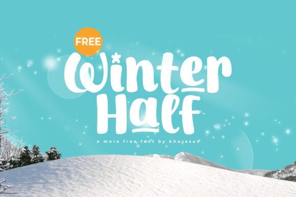 Winter Half Script Font for Crafters