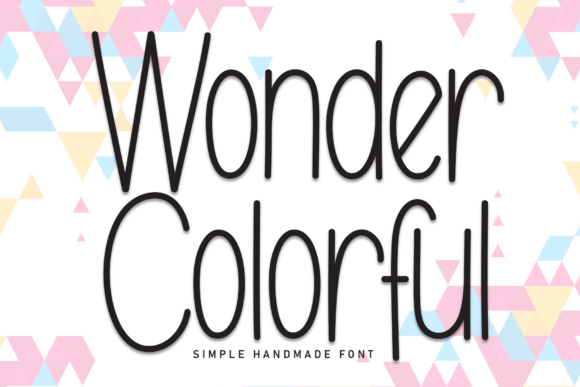 Wonder Colorful Font for Social Campaigns
